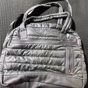 Quilted Green Duffle